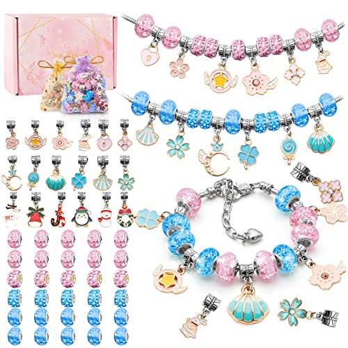 Kit para Hacer Pulseras Regalos Niñas,Regalos para Chicas adolescentes Kit Artesanía DIY Pulsera para Niñas Regalo para Año Nuevo, Cumpleaños, Navidad, a Niñas 5-13 Años Cover