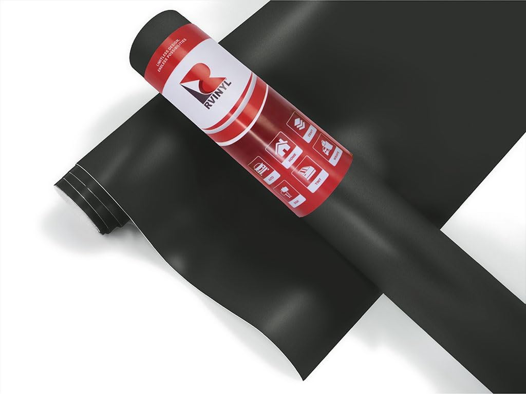 3M 2080 Series M12 Matte Black Dual Cast Lustrous Vinyl Car Wrapping Film - 5ft x 4ft - 20sq ft - Bubble Free Vehicle Sheet Roll