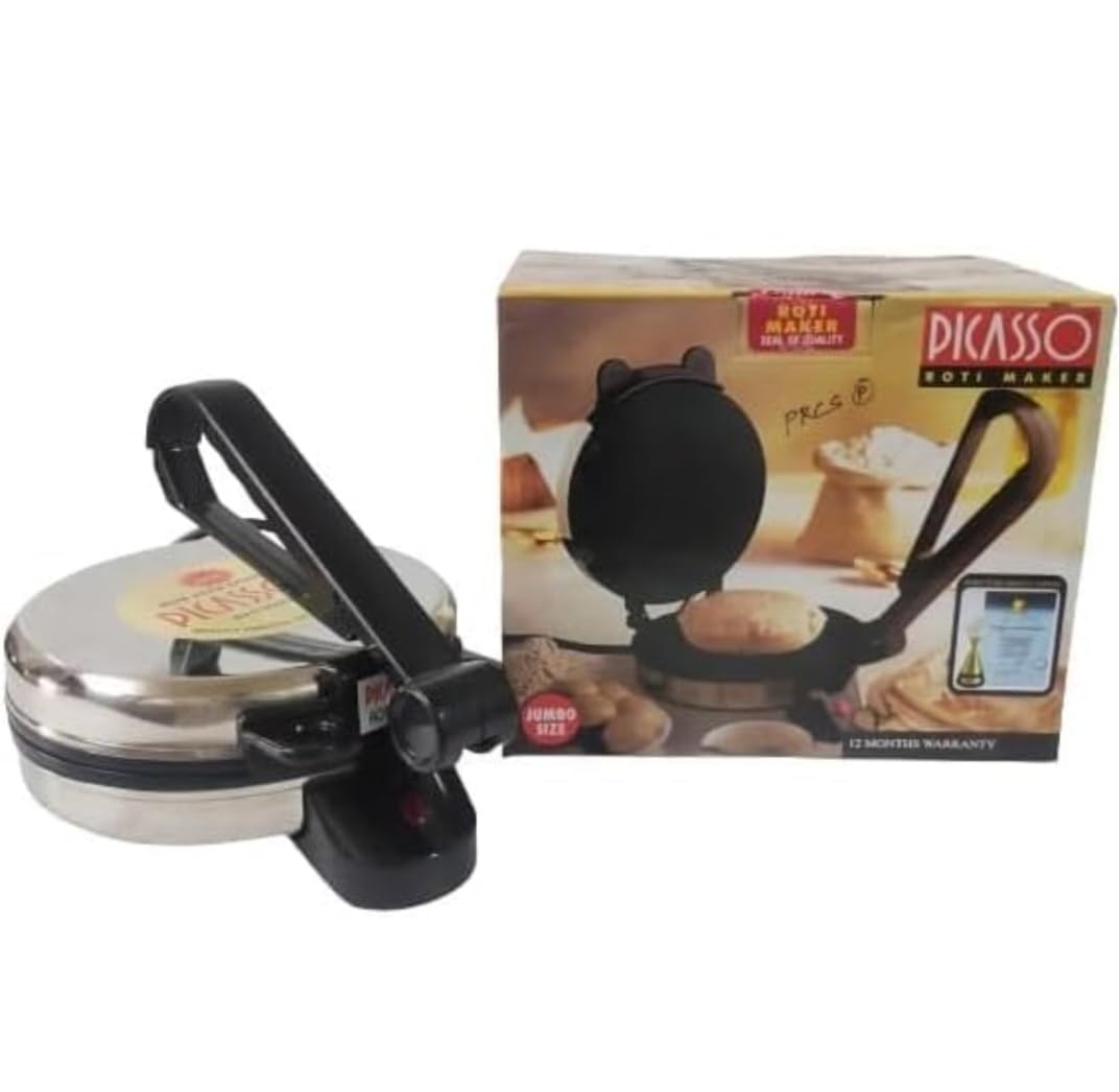 Picasso Roti Maker for USA 110 Volts | Roti Chapati Maker for US & Canada - USA 3 Pin Plug - "Not for use in India"-image-7