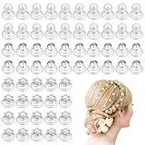 60 Stück Spiral-Haarnadeln, Braut-Haarnadeln Mit Kristall Strasssteine Swirl Und Perlen Diamant Perle Blume Juwelen Zubehör Spiral Hochzeit Haarspange Hochzeit Haarschmuck für Frauen Mädchen (3 Stile)