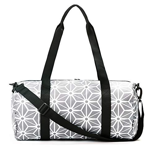 Jadyn 19” Barrel Womens Duffel/Gym/Weekender Bag (Geometric Gray)4