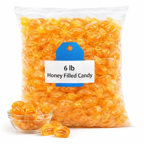 Honey Filled Candy – 6 lb Bulk Bag, Sweet Liquid-Filled Hard Candy for Snacking & Candy Bowls image 2