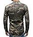 chouyatou Men's Military Style Short/Long Sleeve Camo Printed Button Down Shirt (X-Small, Green Long)