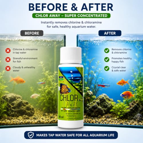 Image of VAYINATO Aquatic Remedies Chlor Away Aquarium Fish Tank Water Chlorine Remover Water Conditioner (60 ML)