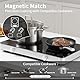 Induktionskochfeld 2 Platten, Cooktron Doppel-Induktionskochplatte mit Touch & Knopfsteuerung, Unabhängige Steuerung, 10 Temperaturstufen, 3500W Max, 4-Stunden-Timer, Ideal für Heimküche & Camping