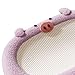 Baoblaze Cat Scratcher Nest Basin, Pet Supplies, Piggy Design, Oval Scratch Pad Cat Scratching Board for Cats Grinding Claw Training, Purple