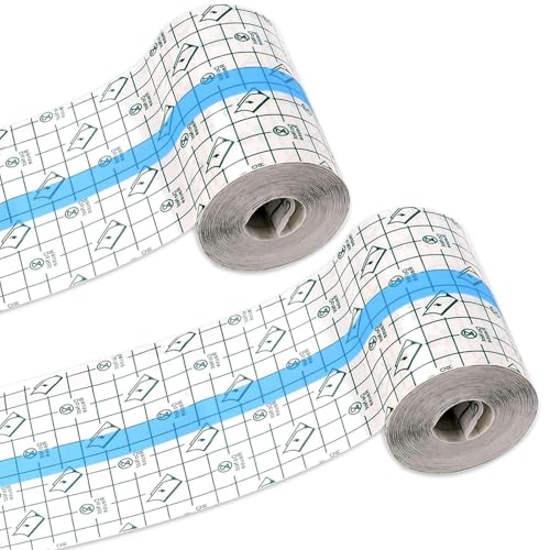 Tattoo Aftercare Waterproof BandageStretch Adhesive Bandage Transparent Waterproof Adhesive Bandages Tape Clear Second Skin Protection for Plastic Cover Wound Dressing Protective Shield15cm x 2m
