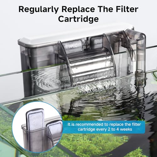 Image of AQQA 12 Packs Aquarium Filter Cartridges with Activated Carbon - Remplacement Fish Tank Filters Cotton