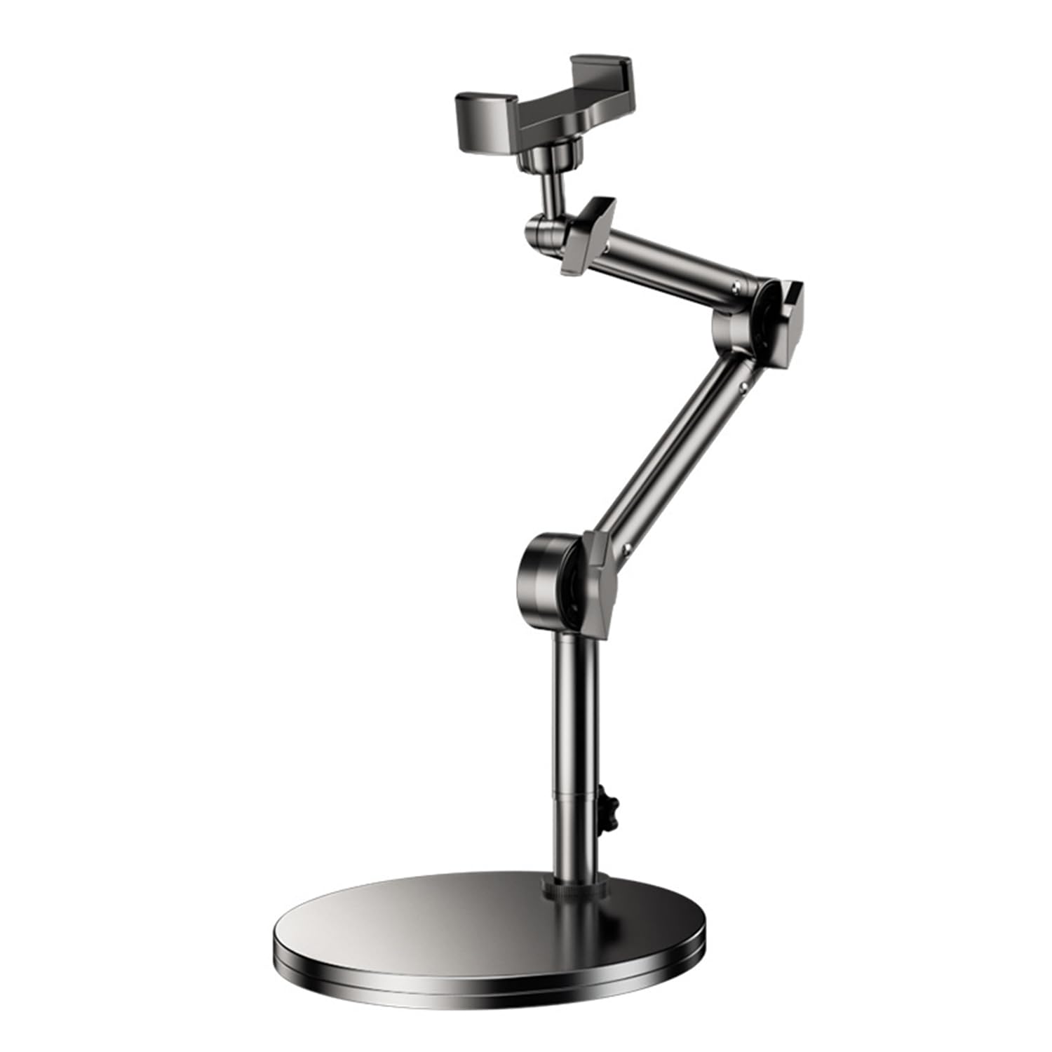 GOAKICHGO Heavy Duty Aluminum Overhead Phone Mount for Video Recording Adjustable iPhone Tripod for Overhead Shots Desk Phone