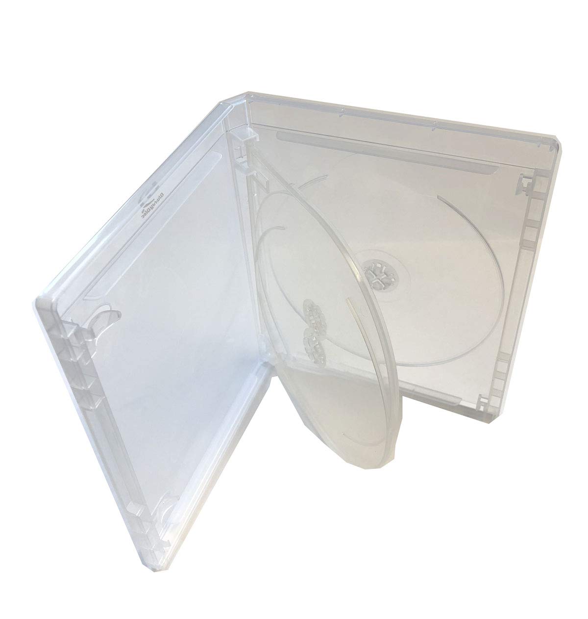 MegaDisc Clear New 1 15mm Blu-ray Replacement Case Holds 3 Discs (3 Tray) Premium