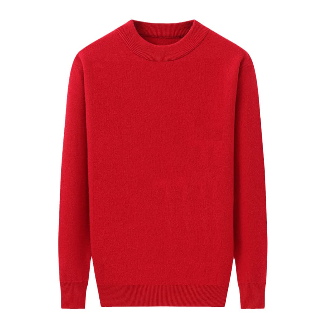 Pull d'hiver pour homme 100 % cachemire chic et col rond confortable - 8
