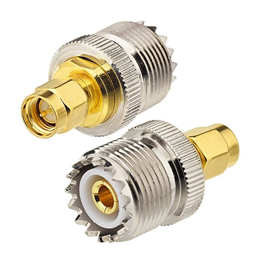 Superbat SMA Male to UHF SO239 Female 50ohm RG316 Cable 1m Ham Radio Antenna Cable with 2Pcs RF Adapters for CB/Handheld/Two Way Radio - Image 3