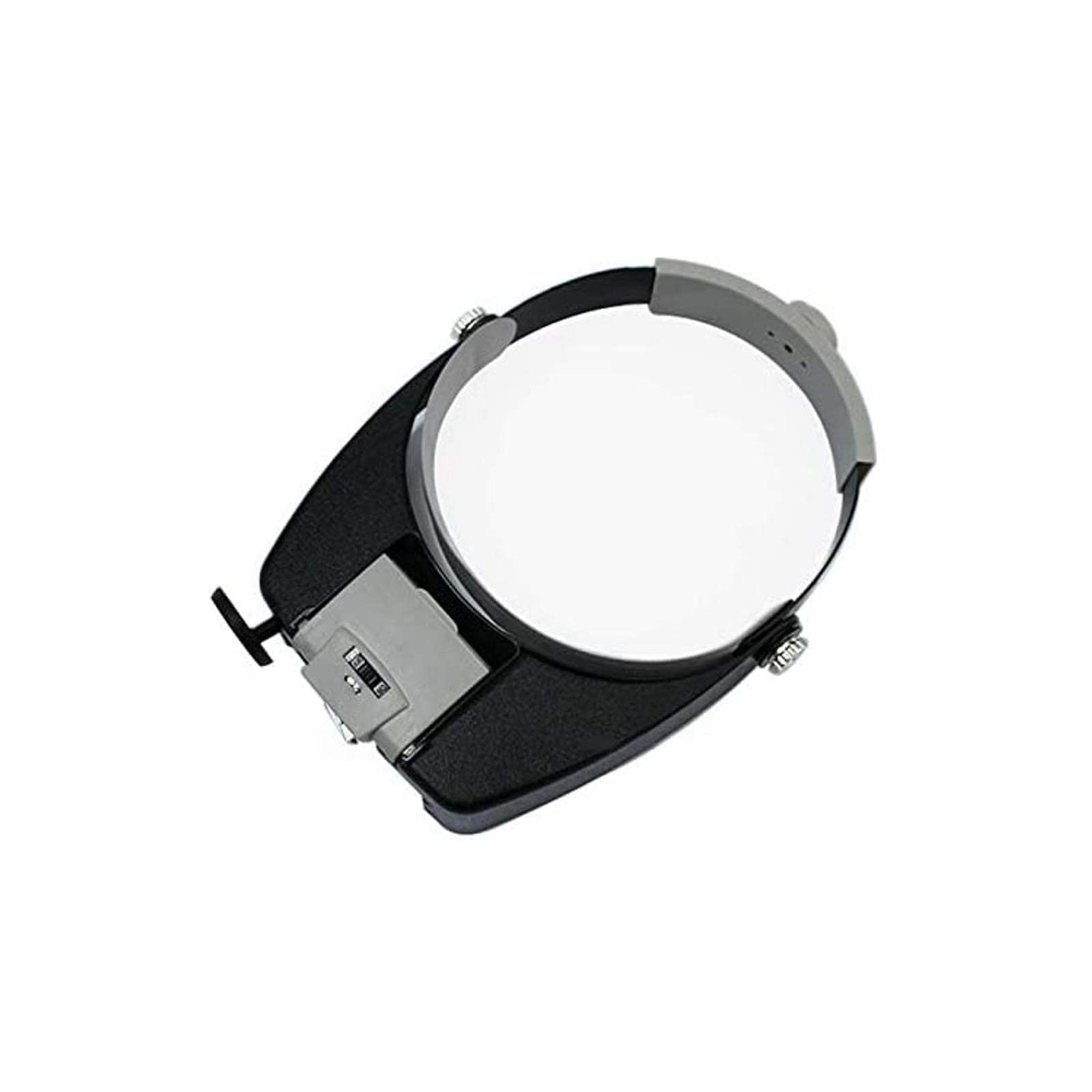 Lupa para la Cabeza, Lupa iluminada para Montaje en la Cabeza, lámpara de Cabeza con luz LED, Lupa de tamaño Ajustable, Lentes de Aumento para la Cabeza, luz de Trabajo de reparación, Lentes de Alta