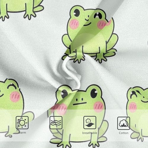 Cute Cartoon Green Frogs White Panties for Girl Toddler Girls Underwear Cotton Aesthetic Undies Kids Briefs 2t3