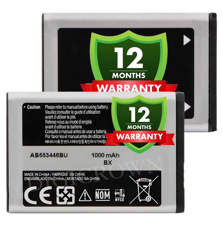 Image of Original AB553446BU Battery Compatible for Samsung B100 | B2100 Xplorer (Marine) | C3300K Champ | C5212 | E1110 | E1252 | i320 | L258 | M110 - (1000mAh) - 1 Year Warranty DF7