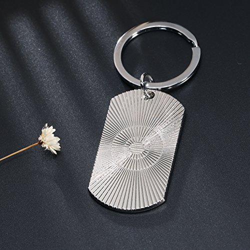 Stainless Steel Key Chain Ring You Are Braver Stronger Smarter Than You Think Pendant Family Friend Gift (Zinc Alloy) #TOP3