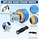 FreeTec Handwinde 600lbs Gurtwinde Winde mit Blau Gurt Bergungswinde Bootswinde Handwinde Winde 6 m Gurtlänge, 5 cm Gurtbreite für Boote, Anhänger, Fahrzeuge, LKW, Karawanen