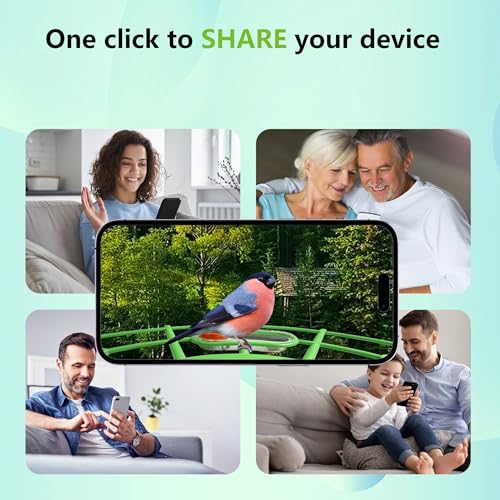 Bird Feeder with Camera, AI Birds Identification, Solar Powered, Live View, Instant Alerts, Capture Bird Videos, 2K HD Camera, Ideal Gift for Family and Enthusiasts (Green) by JIFUGLOB - Image 5