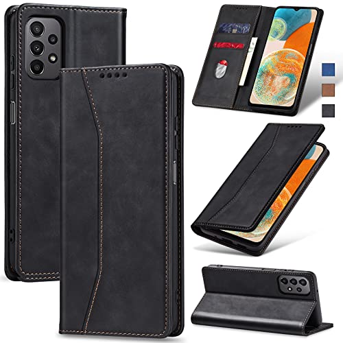Image of Jasonyu Flip Wallet Case for Samsung Galaxy A23 5G /4G,Black