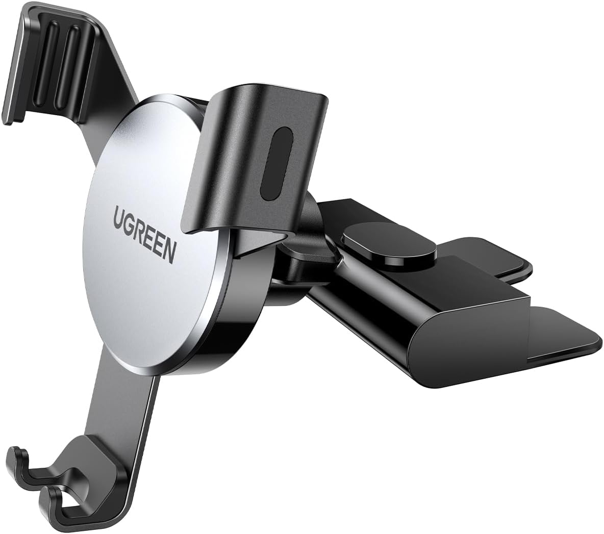 UGREEN Supporto Telefono Auto Gravità in Alluminio per CD Slot, Porta Cellulare Macchina Compatibile con iPhone 16 15 14 Plus Pro Max, Galaxy S24 Ultra S23 S22 A14, Redmi note 12 pro, ecc