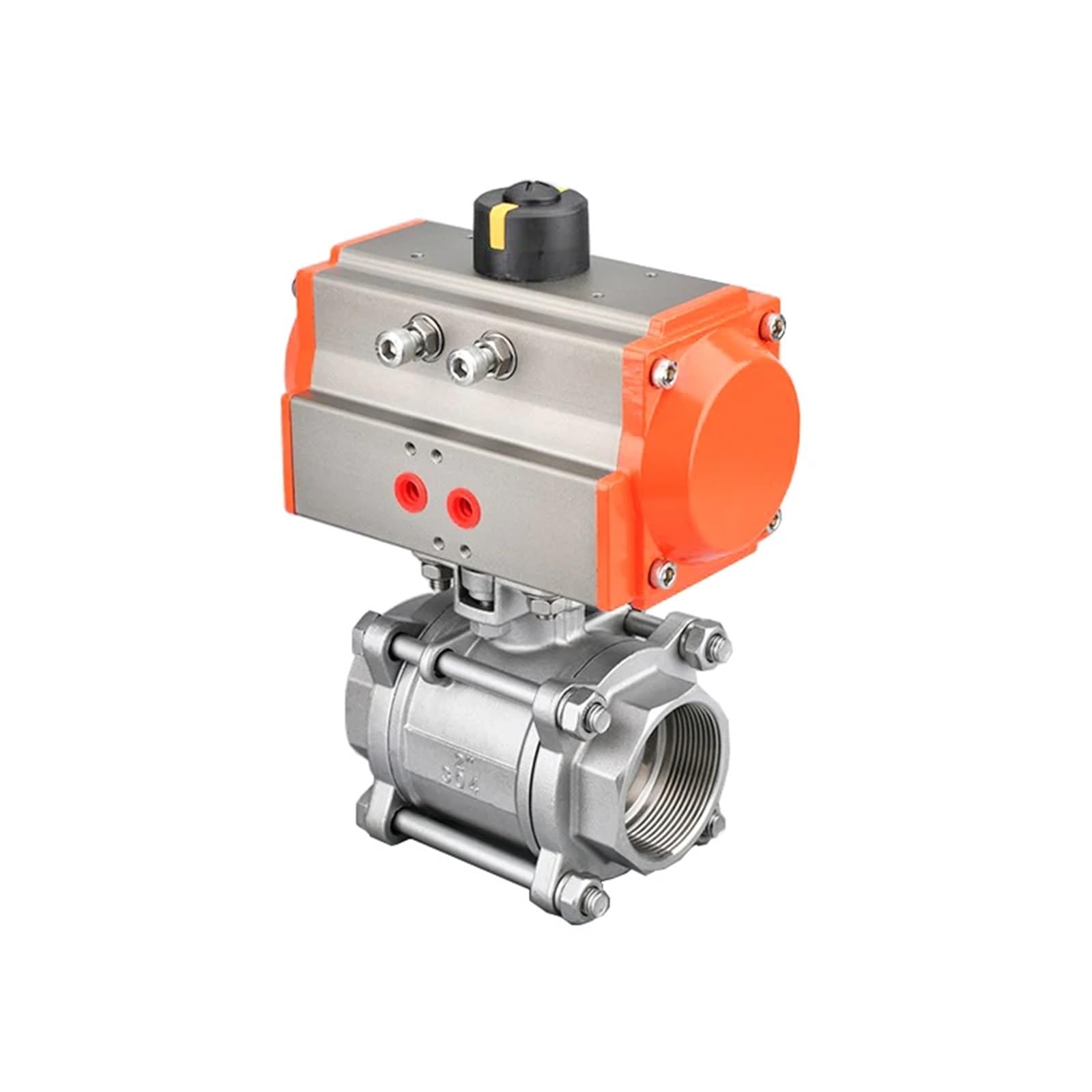 Vanne pneumatique DN50 haute température en acier 304 contre la corrosion