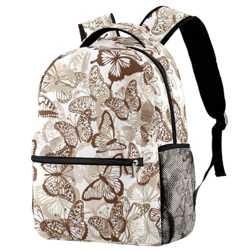 Sac à dos papillons sans couture multicolore au format 29.4x20x40cm