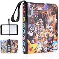 HYSINSE Classeur Carte pour Pokemon,60Pages 480Poches Cartes Album Pour one piece,Album pour carnet pokemon Collection Cahier carte pour pokemon Cadeau Les garçons et Les Filles (480cards)