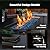 Ciays 43? Fire Pit Table with Glass Beads & Lid, CSA-Certified Gas Fire Pit with Cup Holders, Hanging Shelf & Nylon Cover, Large Outdoor Fire Pit for Patio/Porch/Deck, 60,000 BTU Heat Output, CIFPT9B