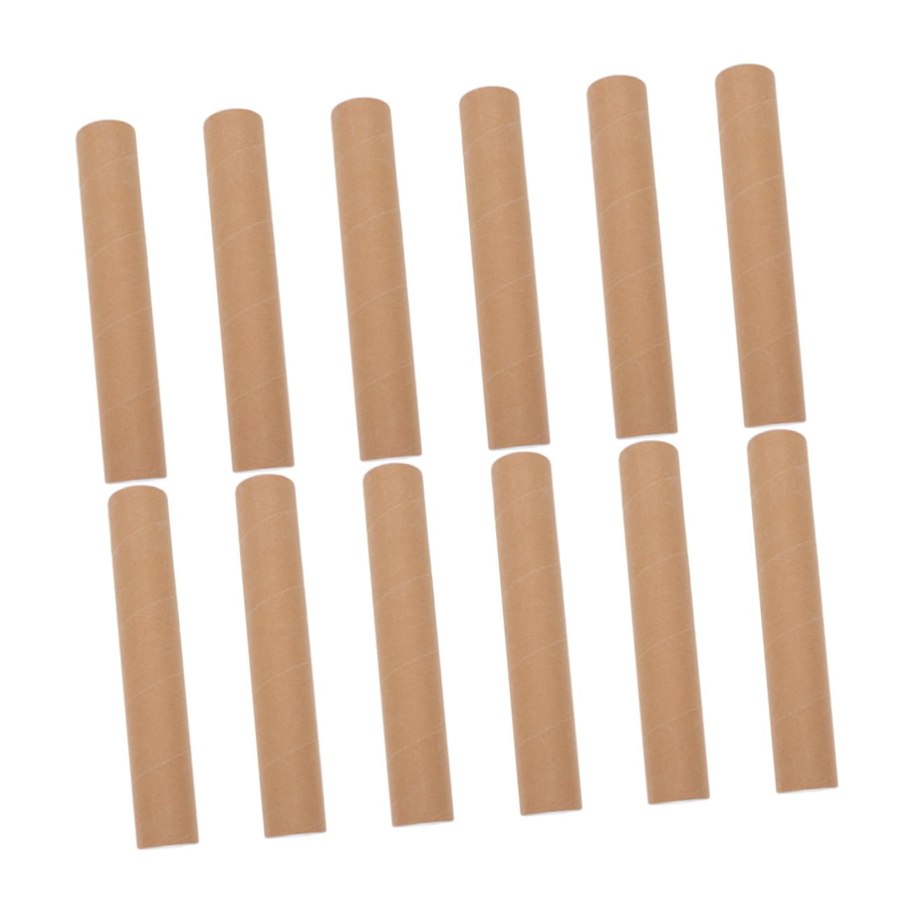 12 pièces Lot de Tubes Ronds Papier Kraft pour Rangement et Transport Affiches Documents et Pratique pour Artistes et Étudiants