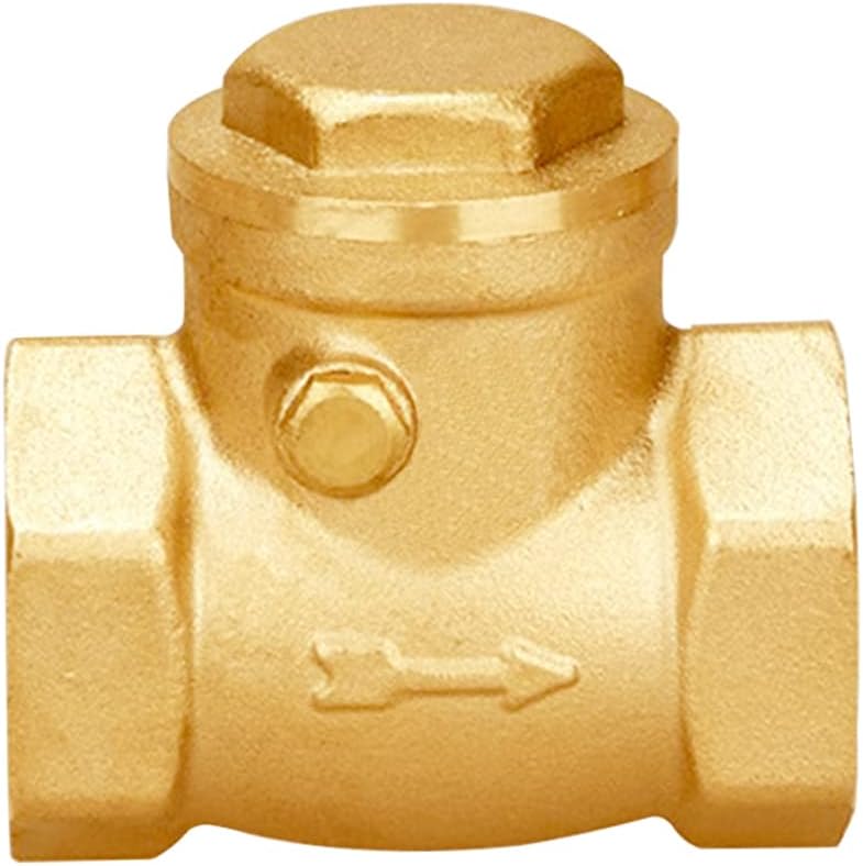 Uenede Solid Brass Horizontal Swing Check Valve 1/2" Female 3.6