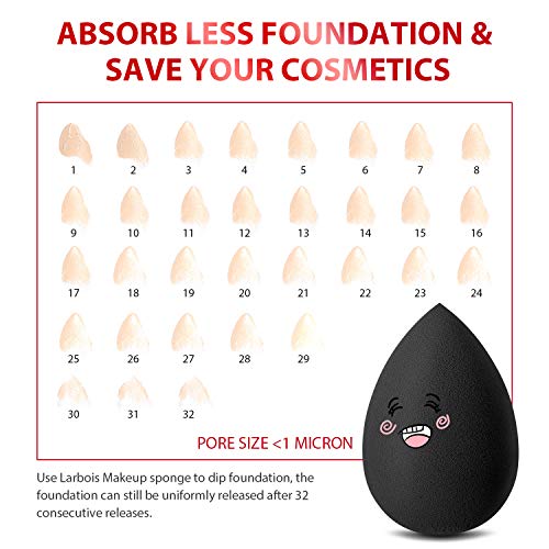 image for Makeup Sponges, Larbois 3-Pack Blender Beauty Foundation Blending Spon