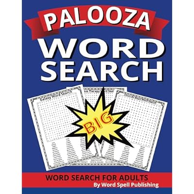 Palooza Word Search: Challenge your brain with 100 engaging and challenging word searches