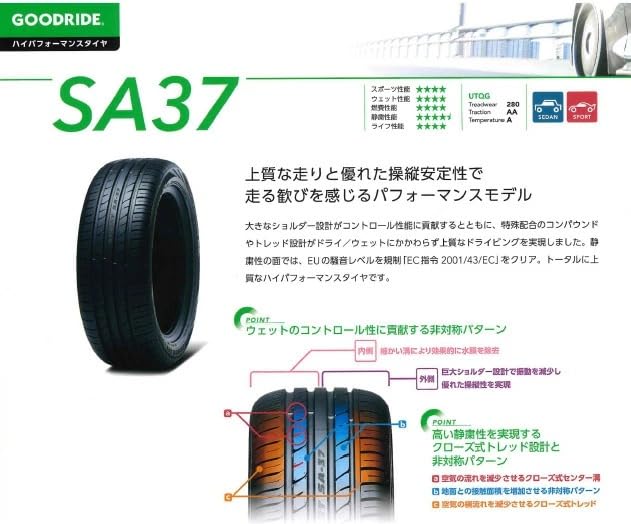 Amazon.co.jp: GOODRIDE グッドライド タイヤ SA37 215/40R18 足回り