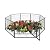 CAPHAUS Decorative Garden Fence, 24 Inch x 21 FT Heavy Duty Iron Fencing Landscape Patio Flower Bed Animal Barrier Border Edging Section, Panel Decor, Folding Wire Fence for Yard for Dog Outdoor