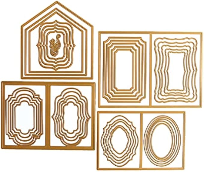 Anna Griffin Card Making Compendium Die Set - Paper Crafting, Scrap Booking, and Card Making Supplies - Metal Die Cuts for Creating Birthday Card, Wedding Card, Greeting Card - 41 Pcs - 7.75 x 10.50"