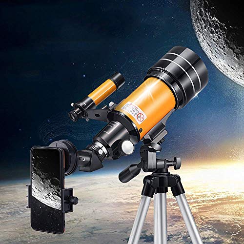 Telescopio refractor astronómico 70mm apertura 300mm para principiantes miniatura 2