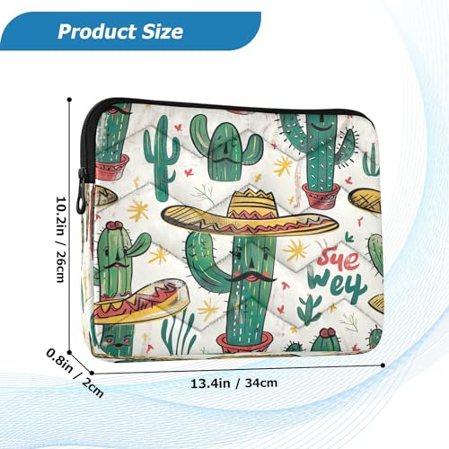 Funda para Laptop 13-14 Pulgadas Impermeable Diseño Cactus miniatura 3