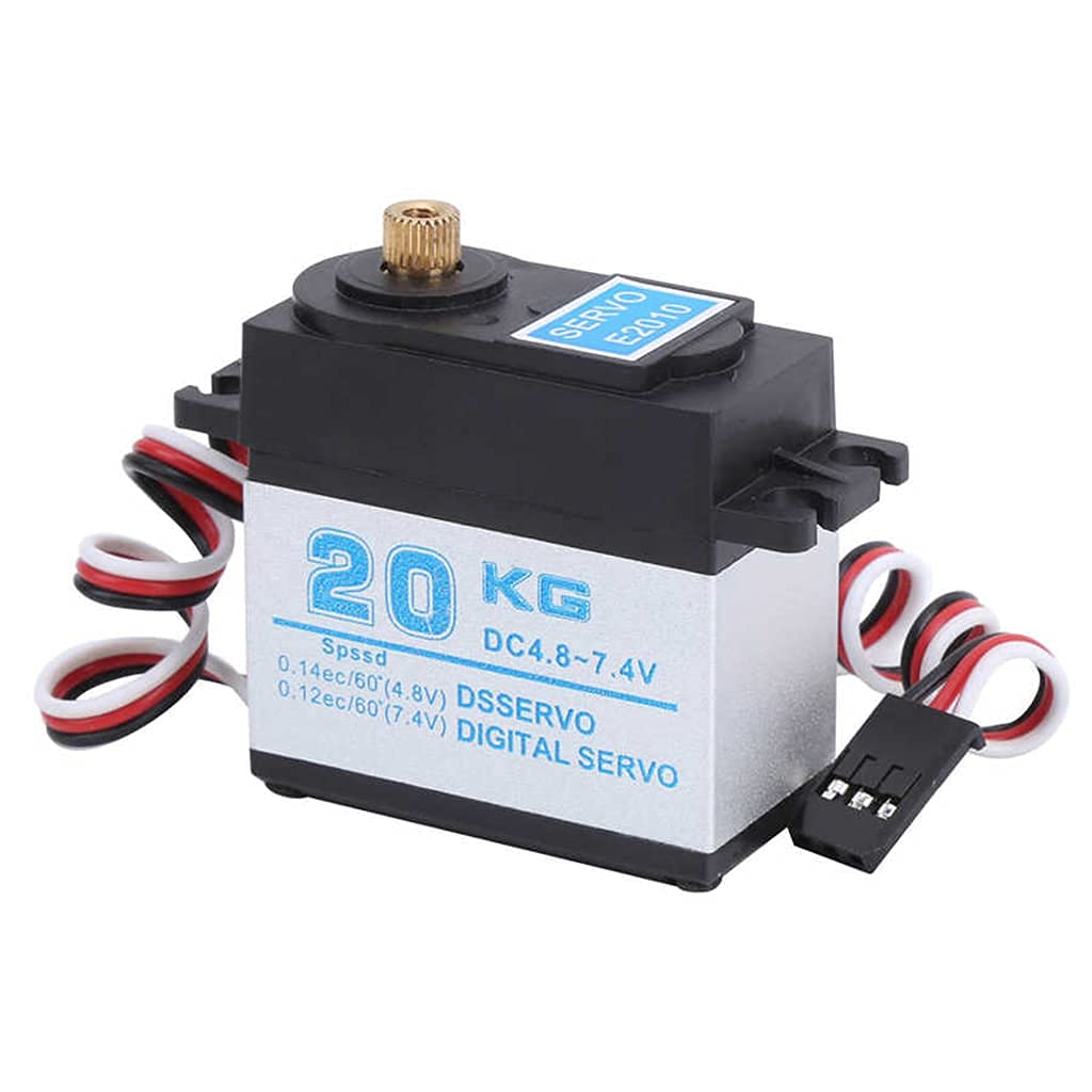 8 Servo Ingranaggi Metallici MG995 Per RC &ndash; Digitale, Coreless, 20kg Coppia, Impermeabile, Alta Velocit&agrave;