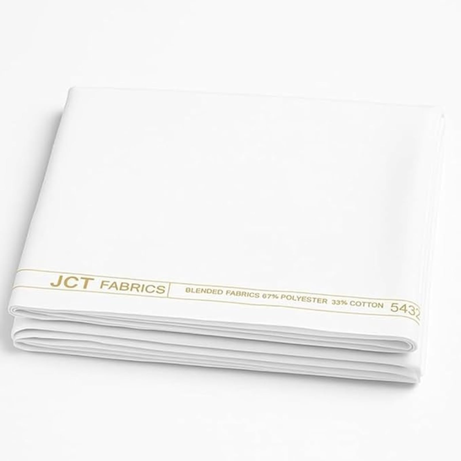 Men's Unstiched White Fabric | JCT Blend Cotton | 33% Cotton, 67% Polyester | Suitable for Shirts, Kurtas, Pyjamas etc-image-28