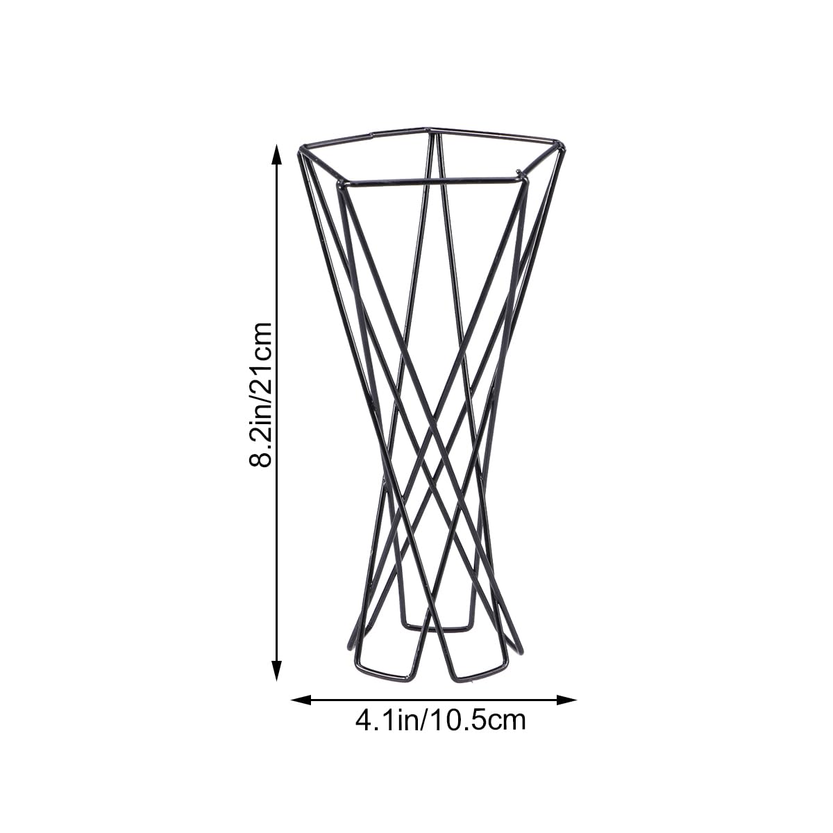 Lot de 2 grands conteneurs en métal pour plantes d'intérieur - Support pour plantes aériennes - Noir - Décoration de chambre - Support mural pour fleurs - Grand support de suspension de bureau