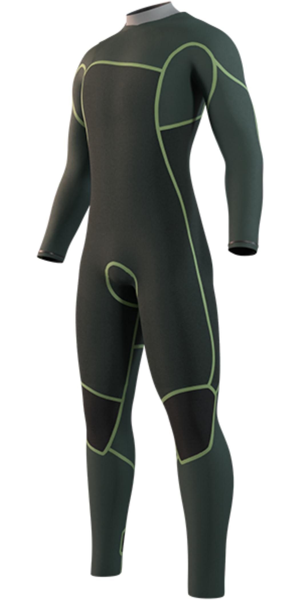 Mystic Evolve 2025 Traje de neopreno 4/3 mm cremallera pecho negro
