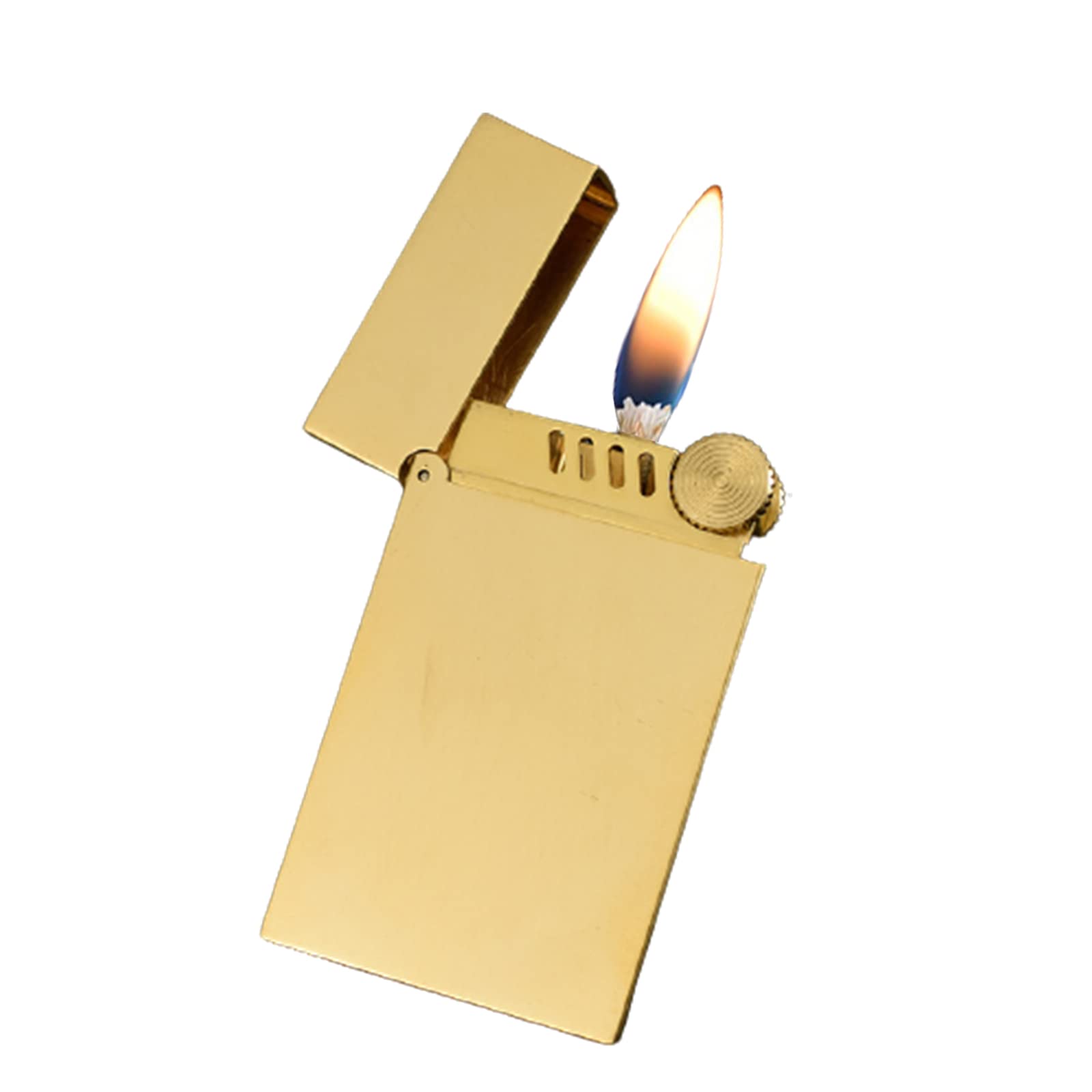 Antique Vintage Briquet Kérosène Briquet Original Cuivre Métal Briquet Flamme Douce Réutilisable Trench Coupe-Vent Allume-Cigare Cadeau pour Fumer