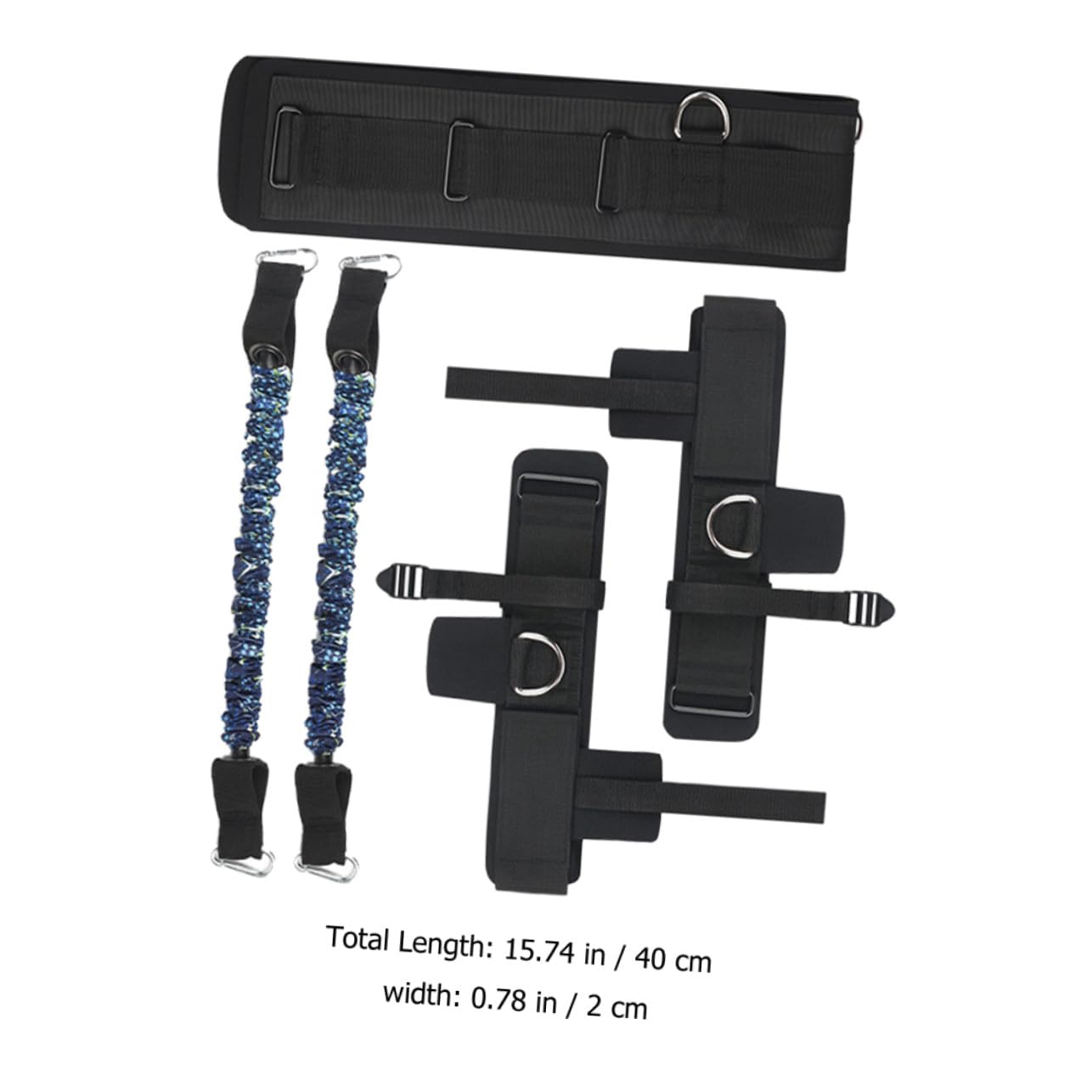 Banda de Resistencia para Piernas y Tobillos Kit de Bandas de Cintura Reutilizables Equipo de Entrenamiento Casa para Fitness y Fortalecer Las Piernas