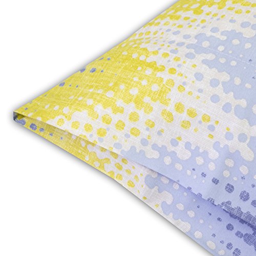 Image of 1500 Supreme Collection Extra Soft Malibu Bright Yellow Blending with Gray Chevron Pattern Sheet Set, Twin- Luxury Bed Sheets Set with Deep Pocket Wrinkle Free Bedding, Twin