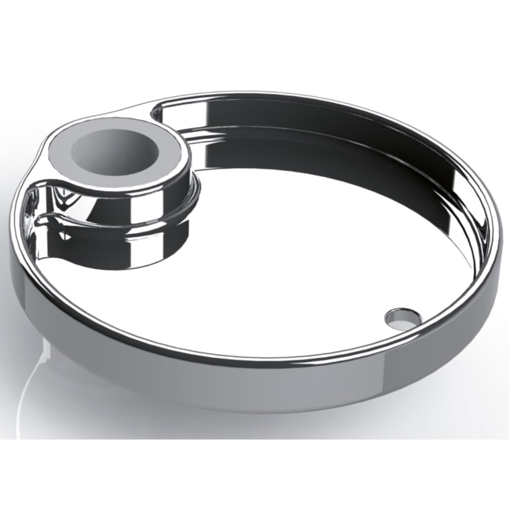 Schläfer 2817024 | "Round" Soap Dish Chrome-Plated for Shower Rail with Pipe Diameter 18, Diameter 22 and Diameter 25 mm for Shower Rail, Easy Assembly without Tools, for Shower Wall Bars