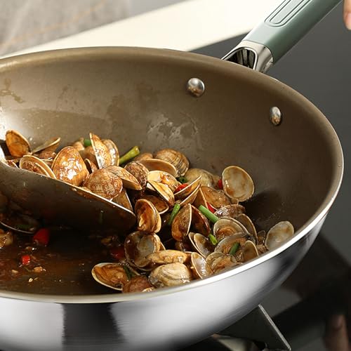 Wok de Acero Inoxidable, Sin Revestimiento, 30 cm miniatura 5