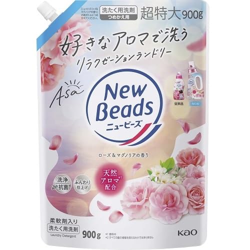 花王 ニュービーズ ローズ&マグノリア 詰替 超特大 900g