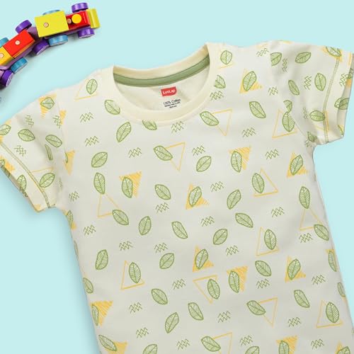 Image of LuvLap Baby Boys Regular Fit 100% Cotton Half Sleeves Boys T-Shirts and & Shorts Set Pack of 3