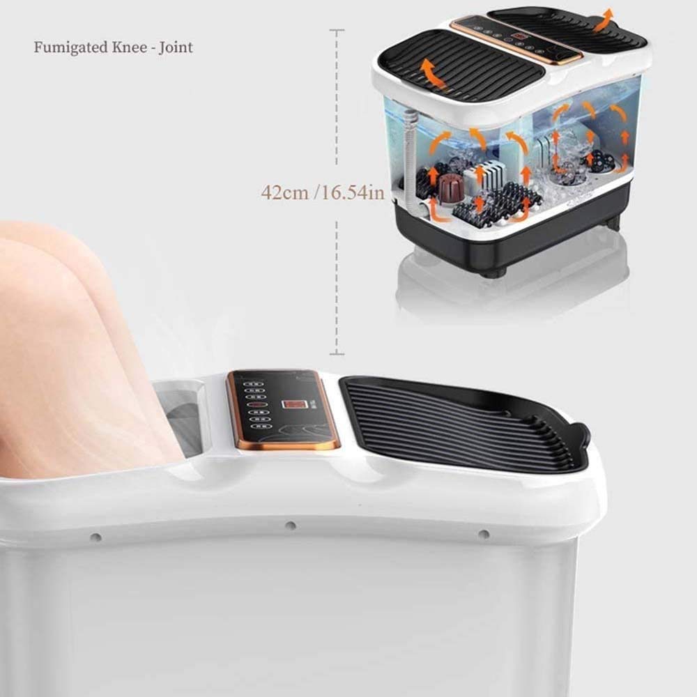 Foot SPA/baño masajeador, con Shiatsu Rodillos de Masaje, Calor, la conversión de frecuencia, Tiempo y Temperatura Ajustable, la Burbuja de Aire, Pantalla LED, Tubo de Drenaje