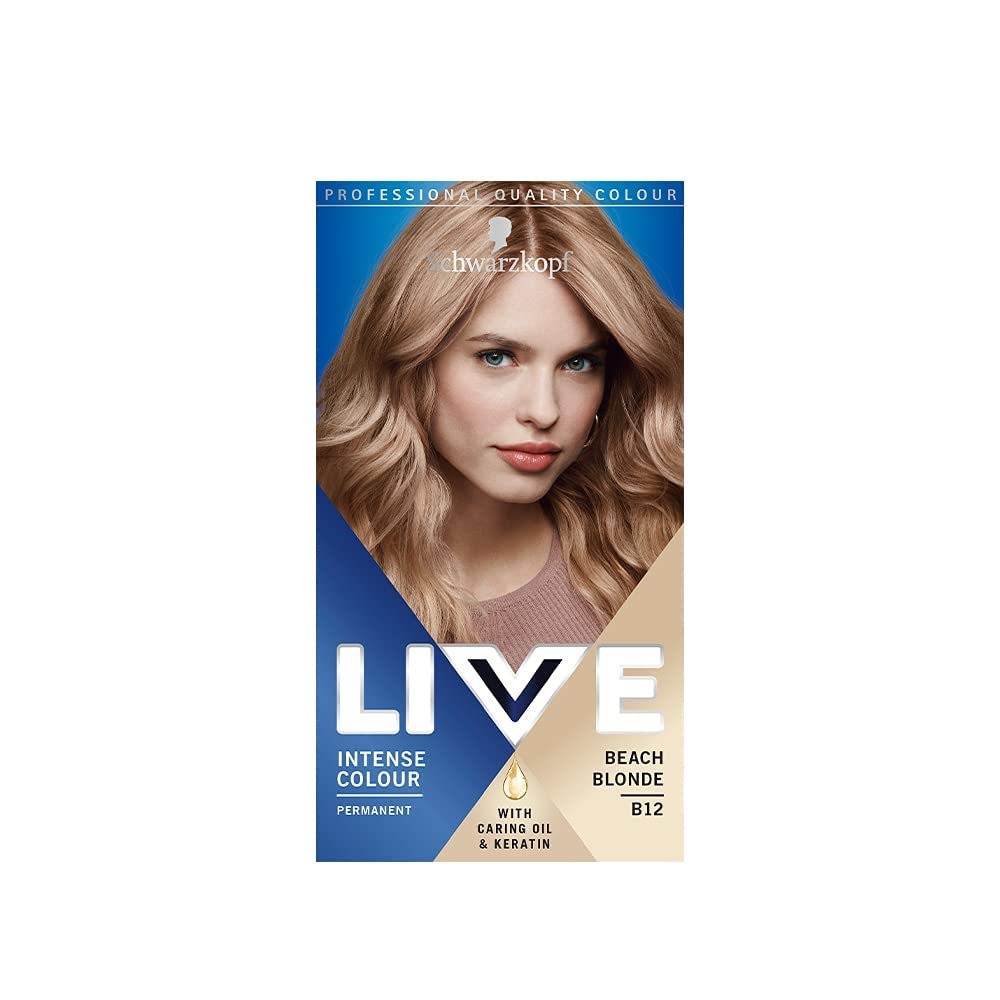 LIVESchwarzkopf B12 Beach Blonde Permanent Dark Blonde Hair Dye